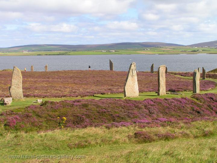 the Ring of Brodgar, a Neolithic henge and stone circle
