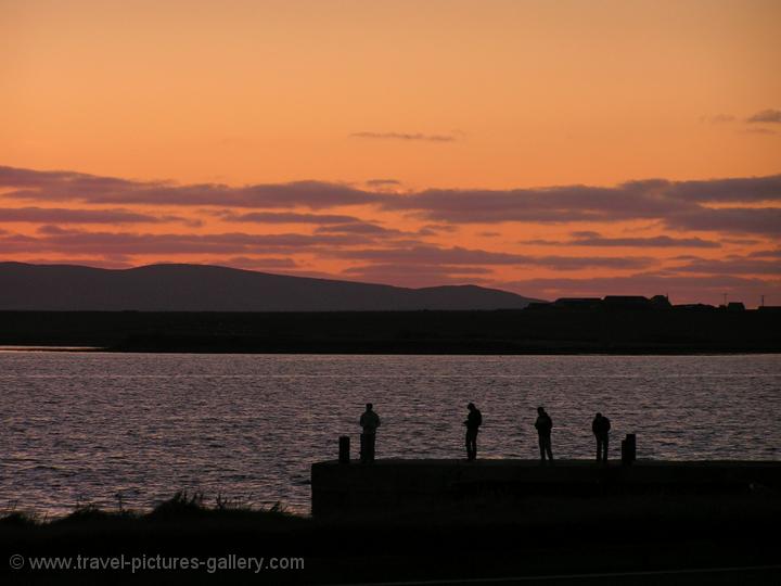 Churchill Barriers sunset