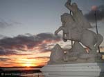 St George and the dragon statue, Italian Chapel