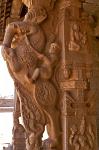 eleborate sculpture on a temple
