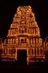 Chamundeswari Temple, Chamundi Hill by night