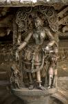 Belur and Halebid, temple sculpture, Hindu gods
