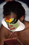 actor preparing the make-up