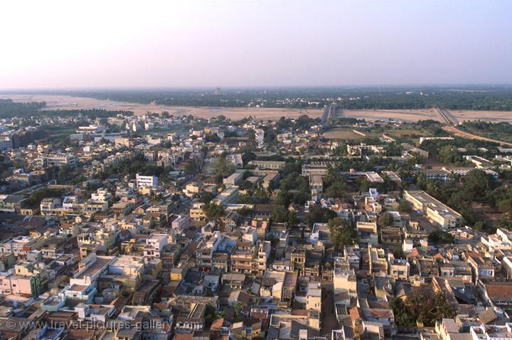 view over Trichy (Tiruchirappalli) from the Rock Fort
