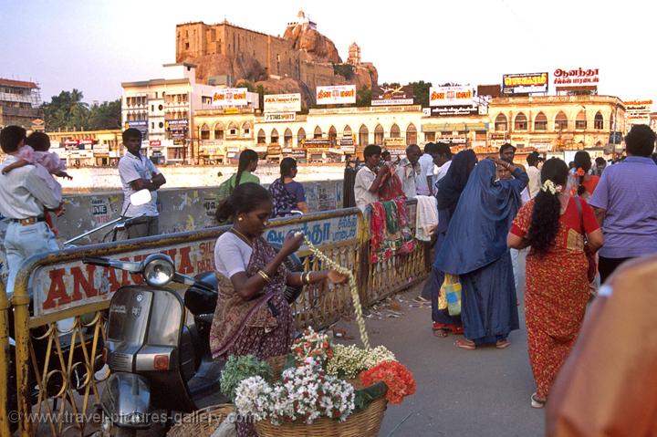 Trichy (Tiruchirappalli), the Rock Fort in the background