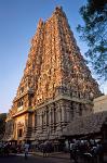 a Gopuram or temple tower, Sri Meenakshi Temple