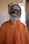 a temple priest at the Sri Meenakshi Temple