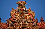 colourful sculptures on a Hindu temple Gopuram