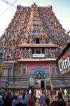a Gopuram or temple tower, Sri Meenakshi Temple