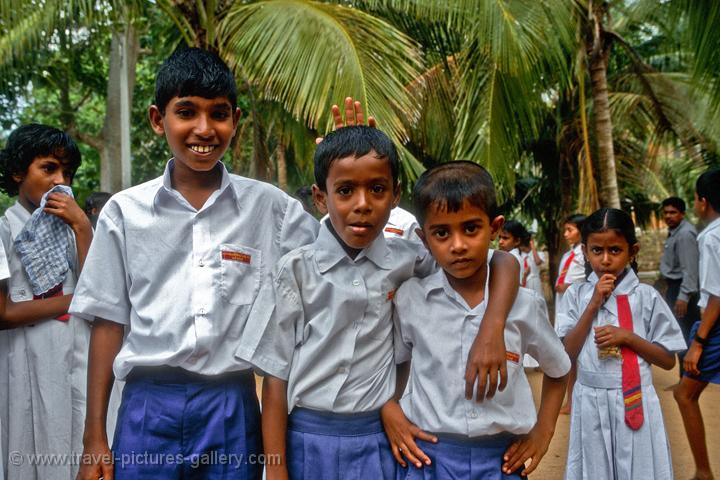 school kids visiting Mihintale