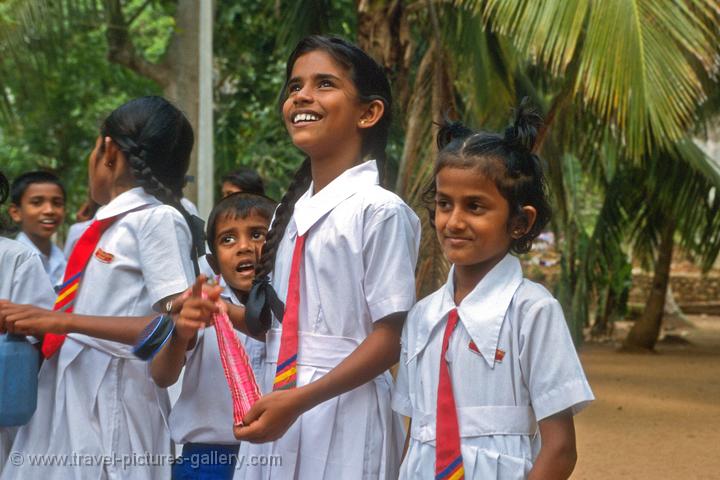 school kids visiting Mihintale