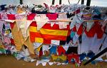 prayer flags at the sacred Boddhi tree