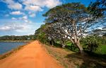 along Tissawewa, an artificial lake