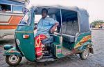 a 'Tuktuk' the local taxi service