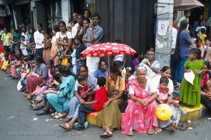 local people enjoying the procession