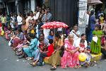 local people enjoying the procession