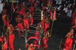 men performing a flesh hook ritual