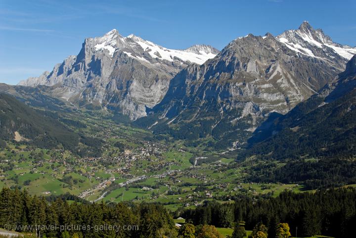 Grindelwald, Wetterhorn and Schreckhorn