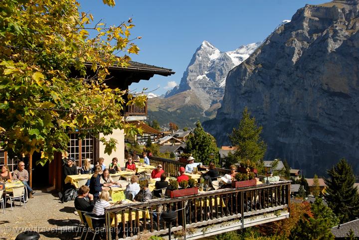 great views from a Murren restaurant