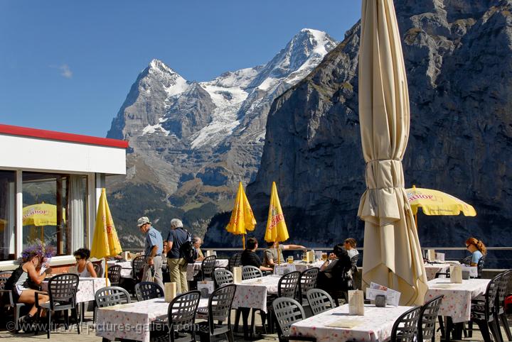 great views from a Murren restaurant