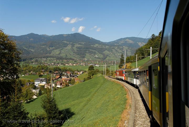 views from the train to Lucern (Luzern)