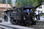 the Jungfrau Railways steam train at Wilderswil