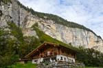 chalet and rockface, Lauterbrunnen