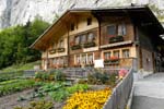 farmhouse with garden at Lauterbrunnen