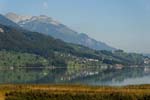 a lake from the train to Lucern (Luzern)