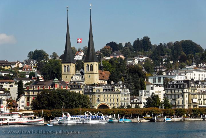 Vierwaldstätter See (Lake Lucerne) with the Hofkirche