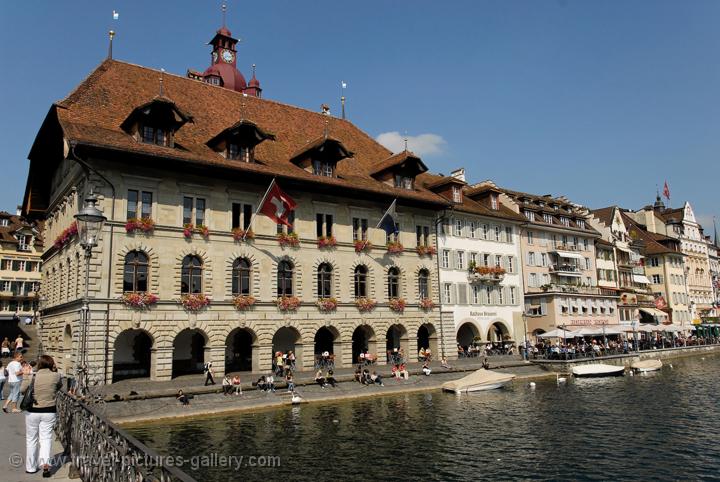 Lucerne, (Luzern), the Rathaus, the Town hall