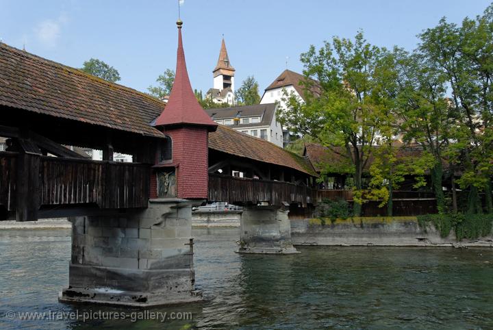 Lucerne, (Luzern), Spreuerbrcke, bridge