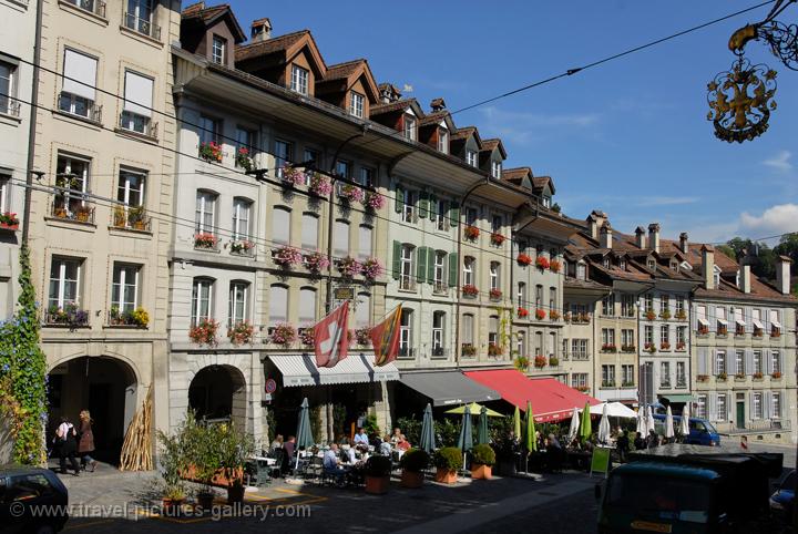 Berne, Kramgasse street facades