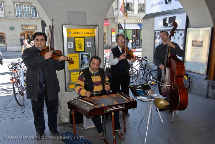 Berne, street musicians