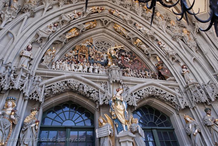 Berne, Münster Church door, the last judgment scene