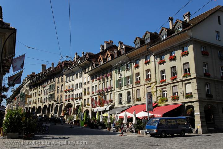 Berne, Kramgasse street facades
