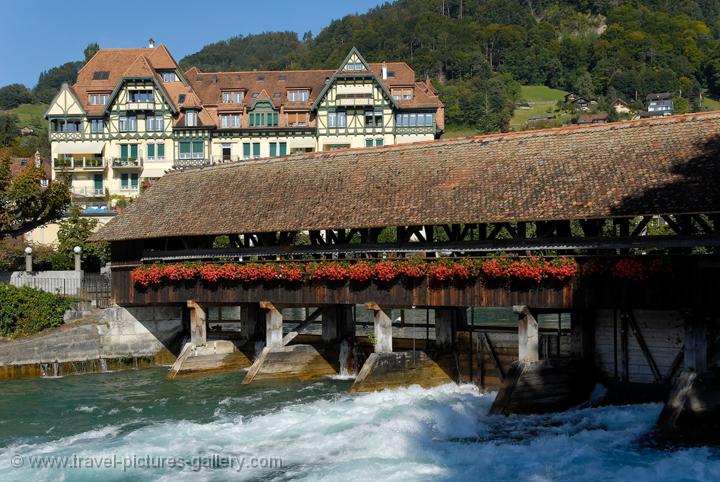 Thun, covered wooden bridge