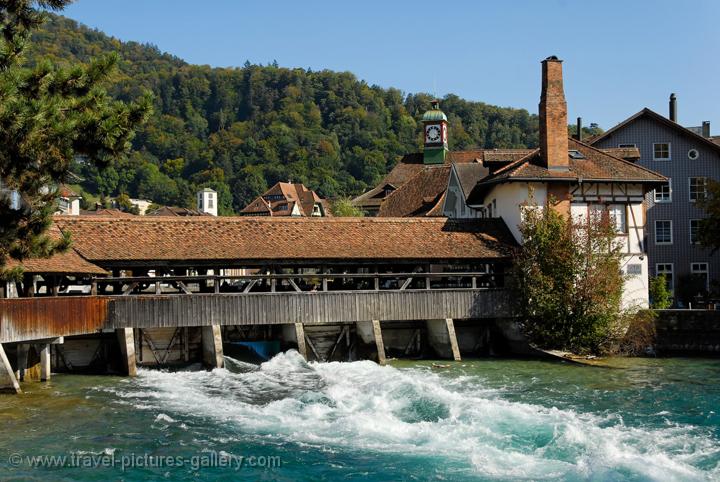 Thun, covered wooden bridge