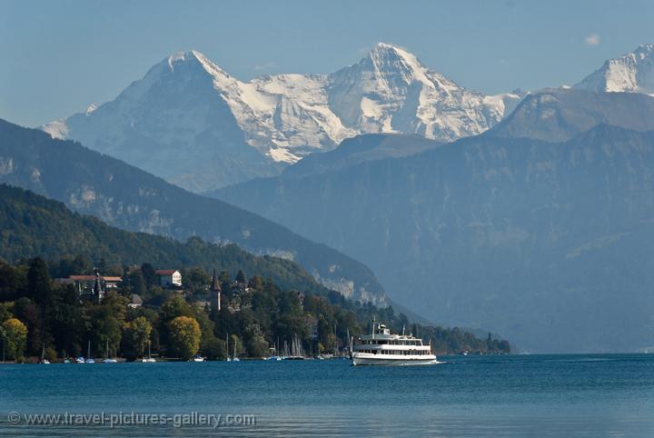 Thun, Lake Thun, Eiger and Monch