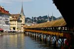 Lucerne, (Luzern), Kapellbrücke, Chapel Bridge