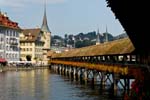 Lucerne, (Luzern), Kapellbrcke, Chapel Bridge