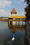 Lucerne, (Luzern), Kapellbrücke, Chapel Bridge