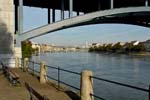 Basel, under a bridge, River Rhine, Rhein