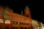 Basel, Town Hall, Rathaus, by night