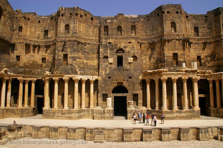 Pictures of Syria - Bosra, main stage of the theatre