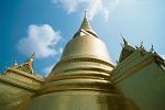 golden spires at the Wat Phra Kaew