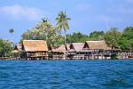 beach huts on stilts, Ao Nang Beach, Krabi