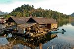 houses on floats, Kanchanaburi