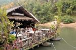 at a River Kwai jungle raft lodge