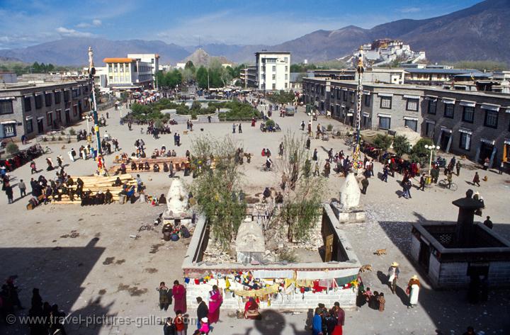 Barkhor Square from the Jokhang